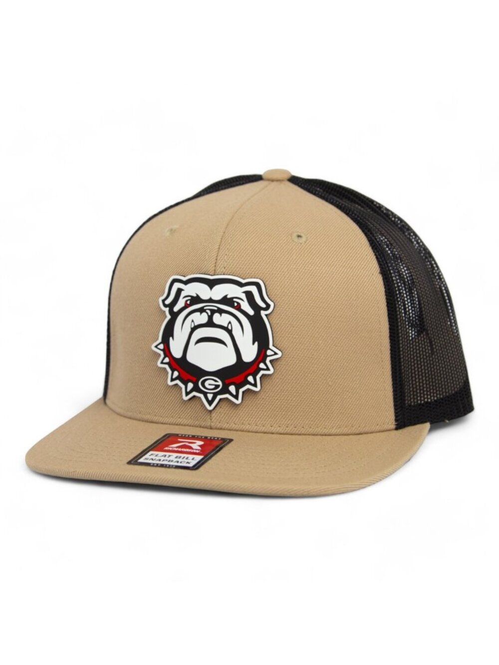 Georgia Bulldogs UGA 3D Wool Blend Flat Bill Hat- Tan/ Black
